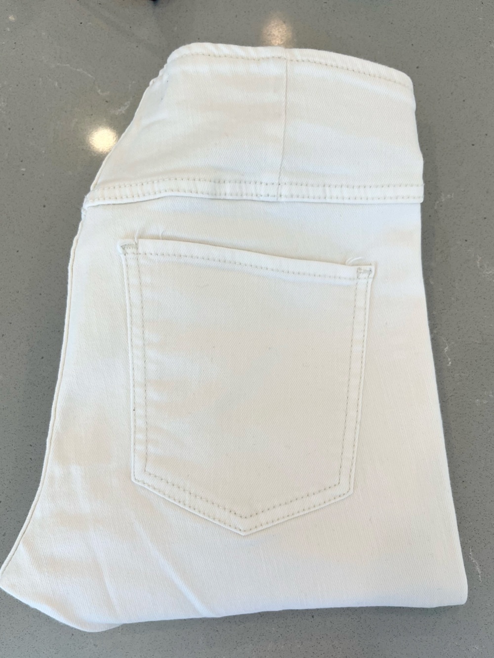 Free People We The Free Penny Pull On Flare Stretch High Rise Pants Ivory SZ 26 - Picture 6 of 9
